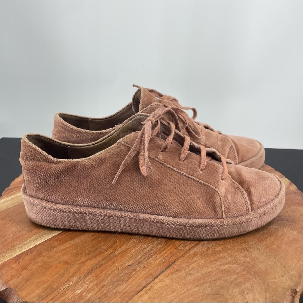 Joie Daryl Light Mauve pink Velvet Sneakers Sz 38.5 US 8.5